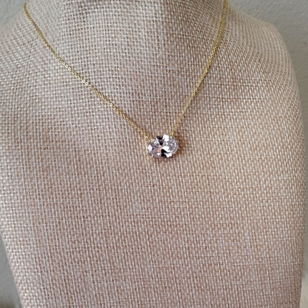 Melinda Maria Hello Gorgeous! Necklace Gold with Diamondettes RETAIL: $75